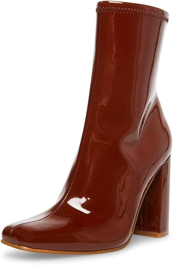 Steve Madden Womens Lynden Sequined Square Toe Mid-Calf Boots | Amazon (US)