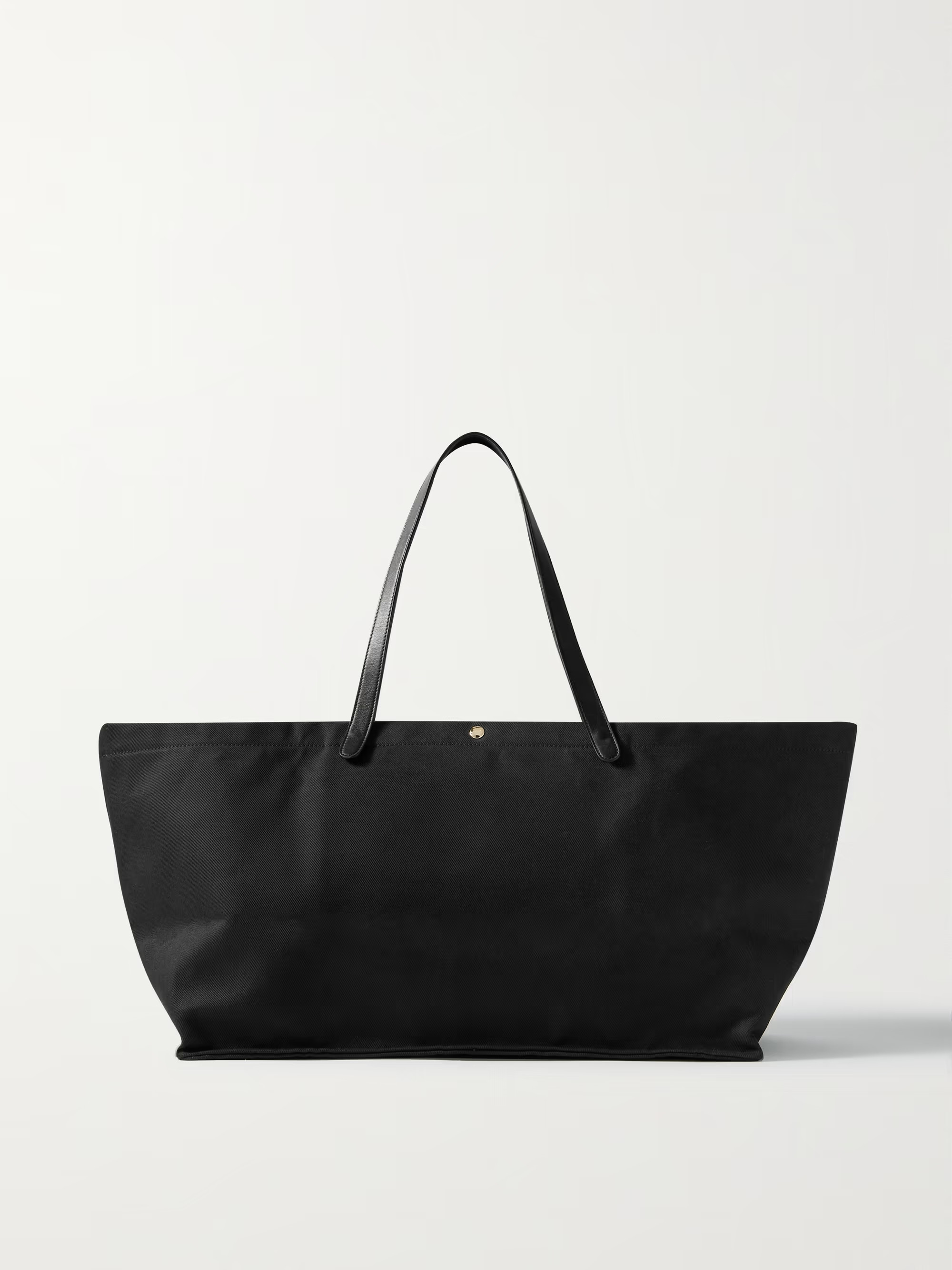 Idaho XL leather-trimmed cotton-twill tote | NET-A-PORTER (UK & EU)