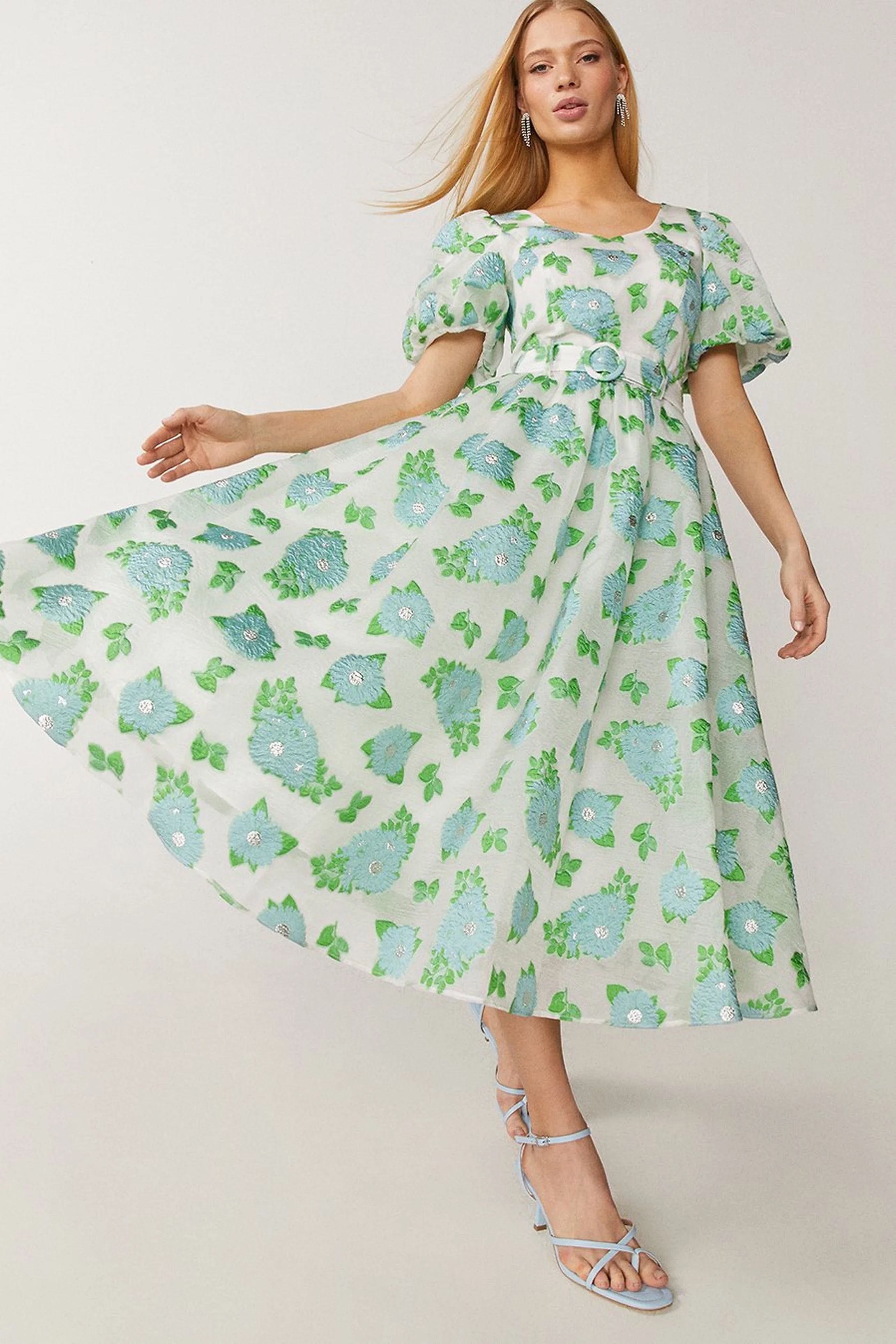 Midi Puff Sleeve Floral Dress | Coast (UK)