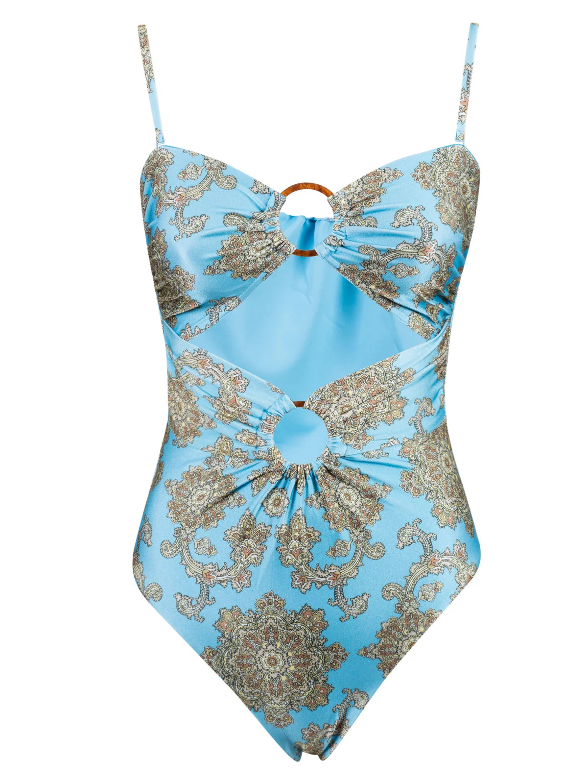 Zimmermann Fiesta Double Ring One-Piece Swimsuit | Cettire Global