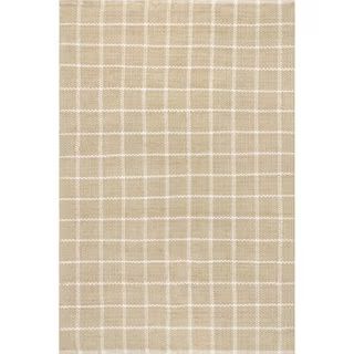 nuLOOM Ella 4 ft. x 6 ft. Hand Woven Jute Farmhouse Checkered Flatweave Natural Indoor Area Rug H... | The Home Depot