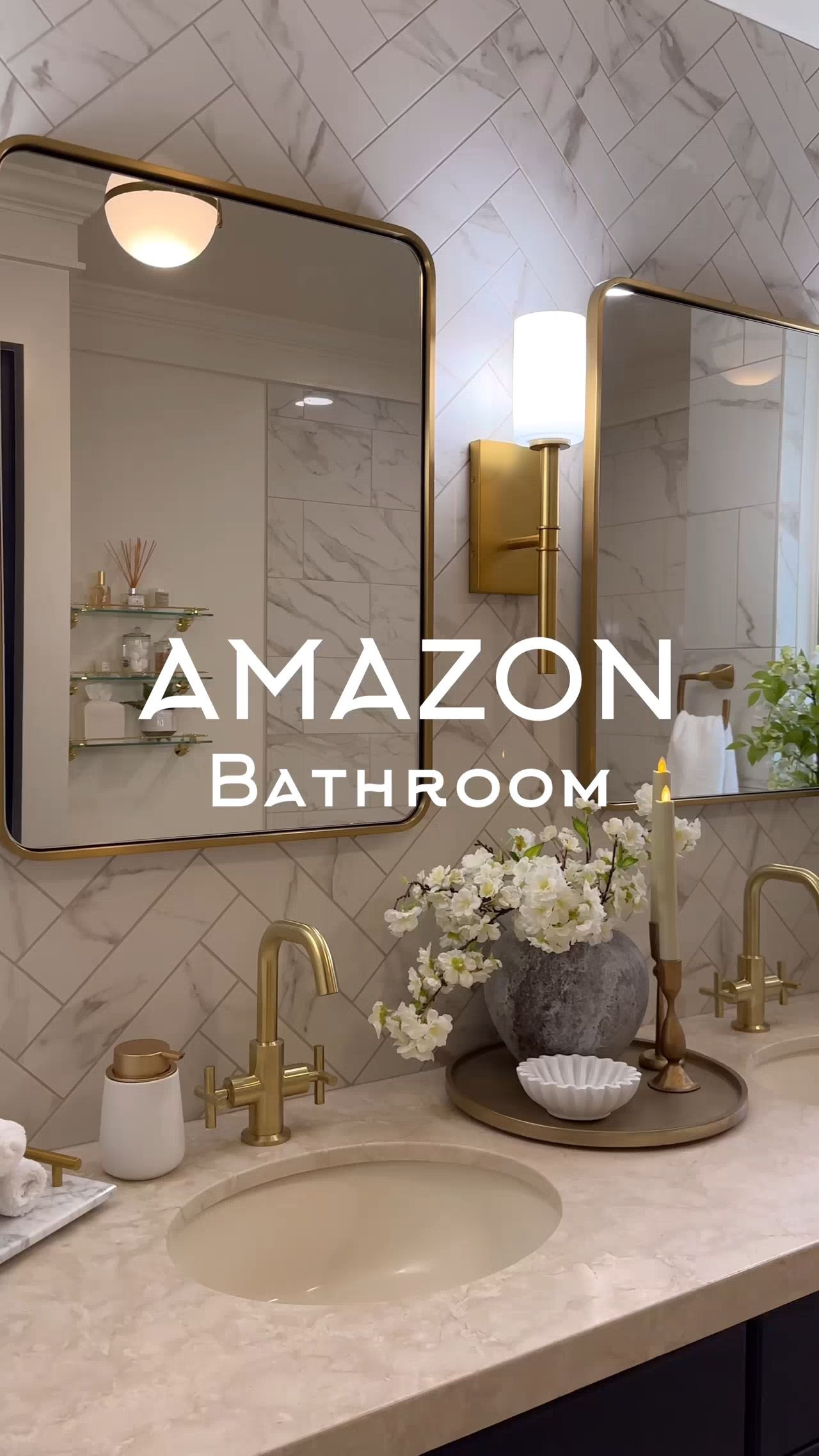  These bathroom details made all the difference in my bathroom makeover.

My entire bath is from Amazon! Everything except the tile. I linked it all for you in the one link.
If there is anything you still don’t see visit our Amazon storefront (link in bio) and shop most recent and/or check out our Bathroom shop. It’s all in there, from the tub, toilet, hardware, lighting and accessories. 

Enjoy sweet friends!
XO ~ Julie
#amazonfinds #amazonfavorites #bathroom #bathroomdecor #bathroomremodel #bathroomrenovation #amazonhome" 

 