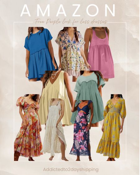 I love a good look for less and these free people dresses from Amazon do not disappoint! 

Maxi dress, mini dress, open back dress, deep v-neck dress, tank style dress, puffy sleeve dress, short sleeve dress, lace and floral dress, floral dress, flowy dress



#LTKFindsUnder50 #LTKStyleTip #LTKFindsUnder100