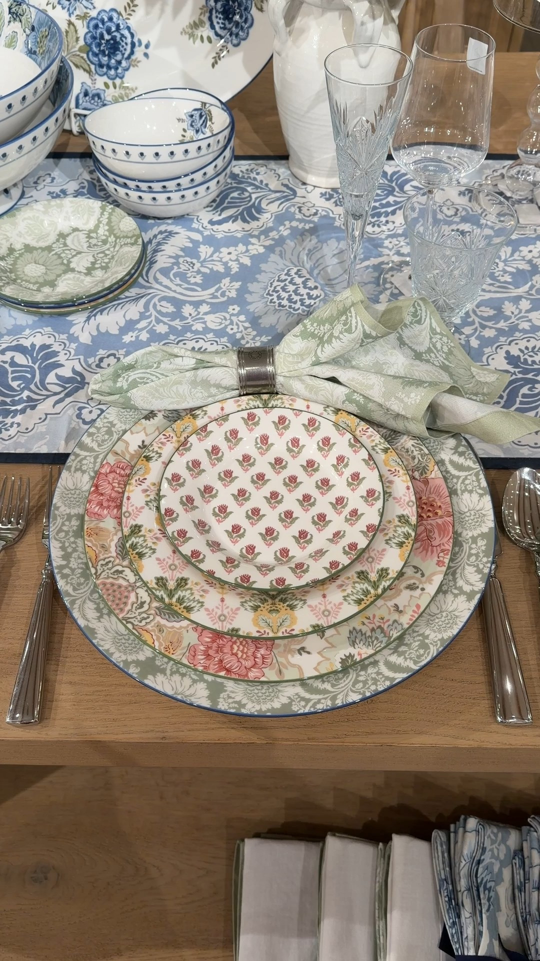 Spring Tabletop Tuesday! 🌸✨ Featuring the new Kravet Arboretum Stoneware Dinnerware Collection from Pottery Barn and I’m in love with this fresh designer-inspired look. 😍 The warm multi-color palette, layered florals, and mixed prints make it feel collected and full of personality. 🌷 It’s all about playing with pattern—pairing botanical motifs, delicate details, and complementary pieces for a tablescape that feels thoughtfully styled and ready for spring gatherings. 🍽️🥂I’ve linked the full collection and everything used here to recreate this layered, pattern-rich look. 🌼 #TabletopTuesday #PotteryBarn #SpringTablescape 

#LTKSaleAlert #LTKSeasonal #LTKHome
