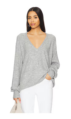 Show Me Your Mumu Anything Goes Sweater in Heather Grey Knit from Revolve.com | Revolve Clothing (Global)