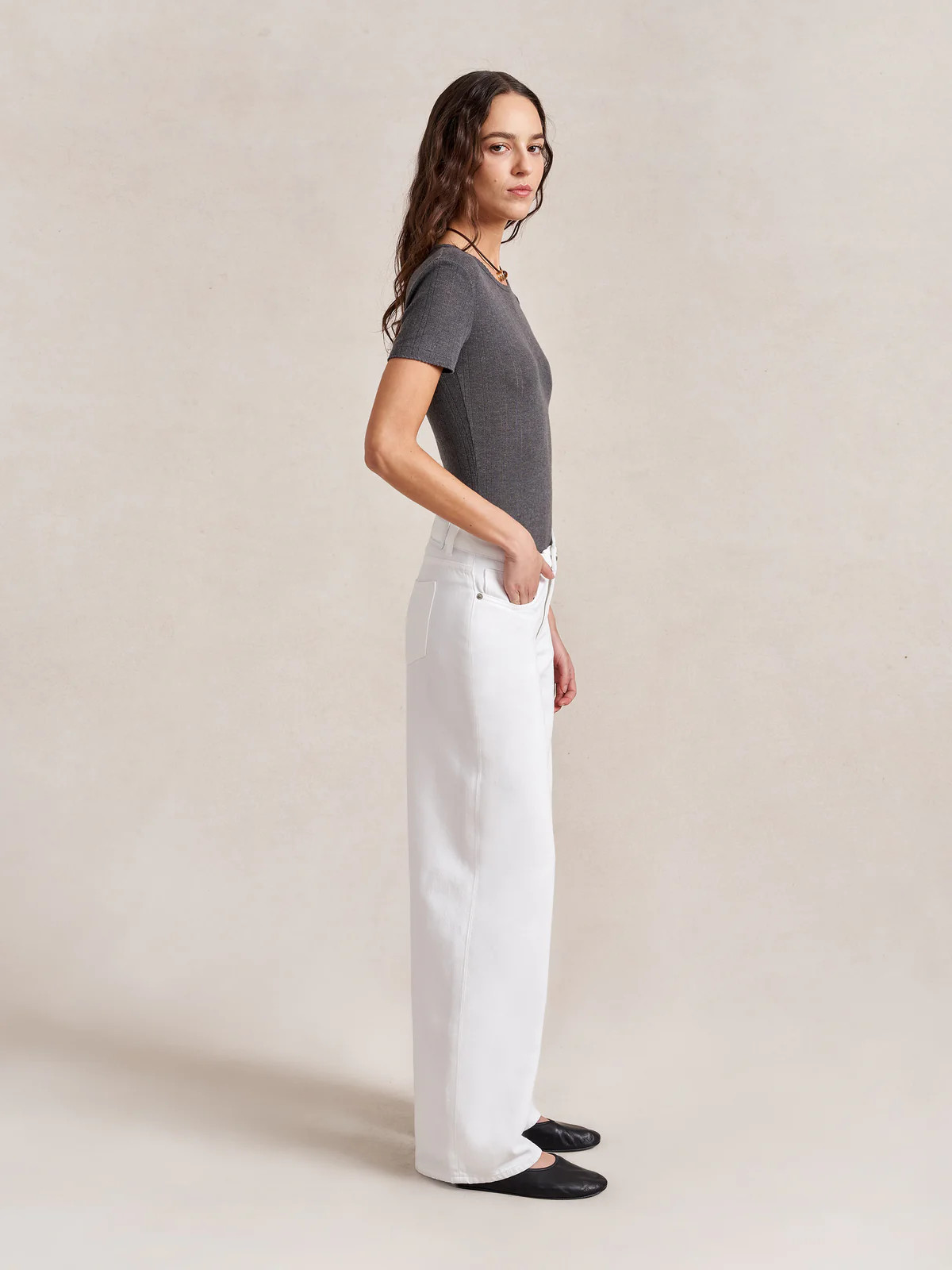 Concorde Mid-Rise Wide-Leg Jean | La Ligne