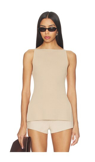 Cinzia Top in Tan | Revolve Clothing (Global)