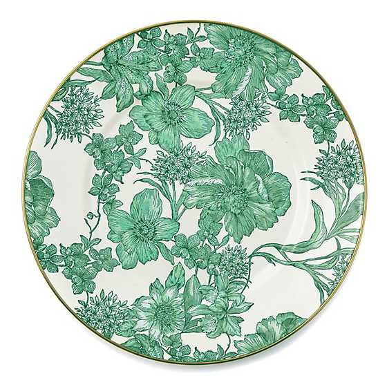 Emerald English Garden Dinner Plate | MacKenzie-Childs