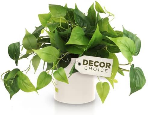 Amazon.com: Faux Plants Indoor, Artificial Plants for Home Decor Indoor, Pothos Small Fake Plants... | Amazon (US)