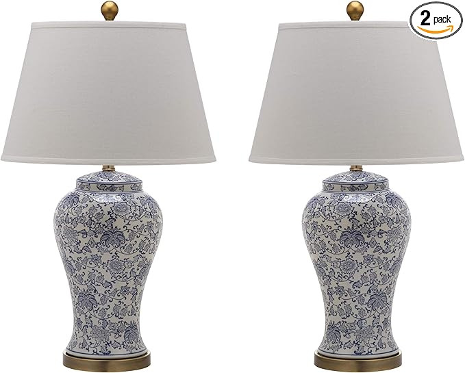 Safavieh Lighting Collection Spring Blossom Multi Floral 29-inch Table Lamp (Set of 2) | Amazon (US)