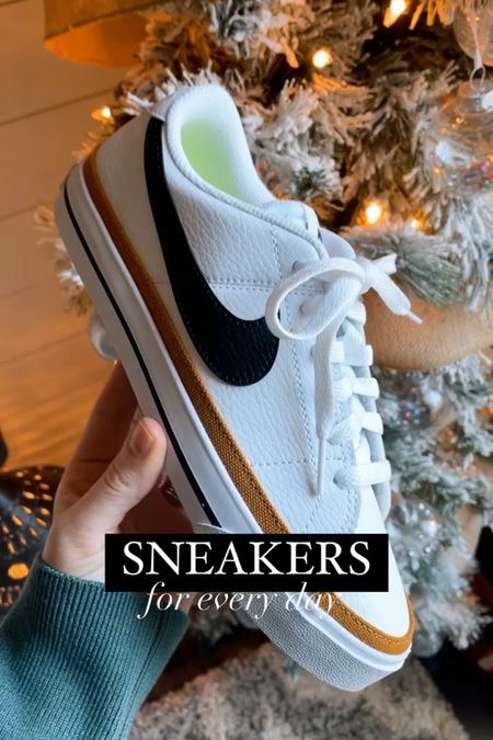 MERRY CHRISTMAS! 🎄🎁 My favorite gift? The cutest casual sneaker I’ve seen all year! I’ve been wanting them for so long & hubby knew it! 😍 Can’t wait to rock these with so many different casual styles this year! 🙌🏻 

Nike Court Legacy & I have my true size 7

#LTKshoecrush #LTKstyletip #LTKFind