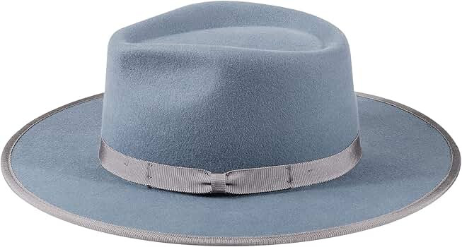 ZERTRUE Fedora for Men Women 100% Wool Felt Outback Panama Hat Classic Band Wide Brim Adjustable ... | Amazon (US)