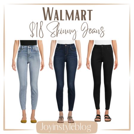 $18 Walmart Time and Tru Women's High Rise Skinny Jeans, 29" Inseam for Regular, Sizes 2-20

#LTKFindsUnder50 #LTKWorkwear #LTKOver40