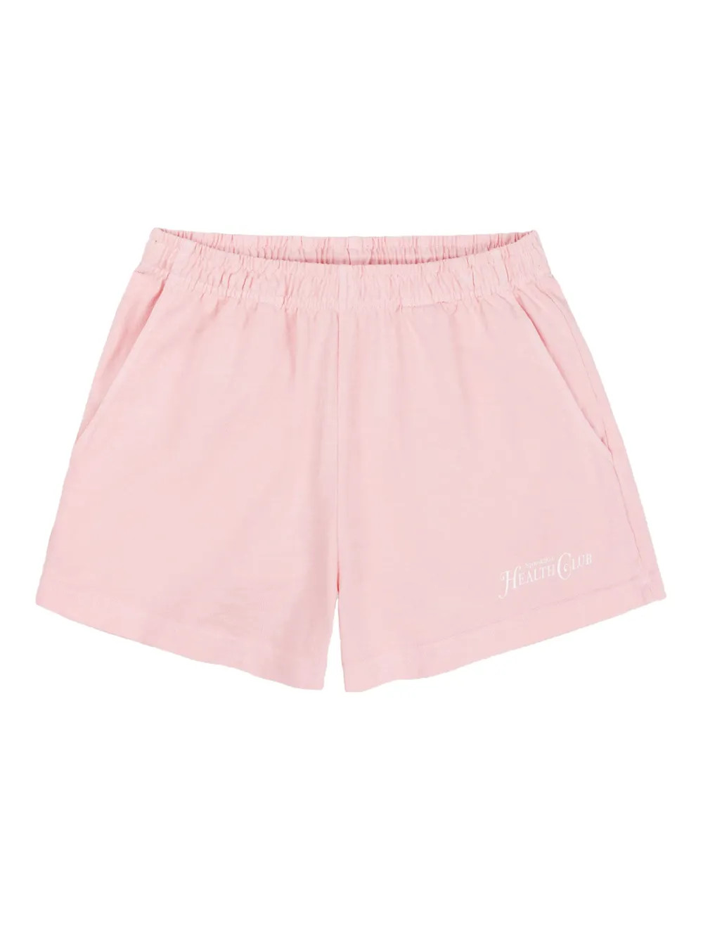 Sporty & Rich Rizzoli Cotton Mini Shorts | Pink | FARFETCH | Farfetch Global