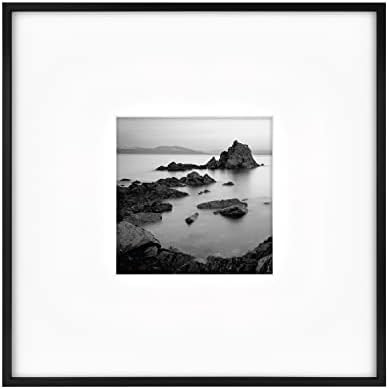 MCS Master & Co. Foundry Metal 18x18 Matted Picture Frame with 8x8 Photo Display, Black Vertical ... | Amazon (US)