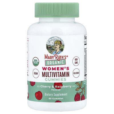 MaryRuth's, Organic Women's Multivitamin Gummies, Cherry & Raspberry, 60 Gummies | iHerb