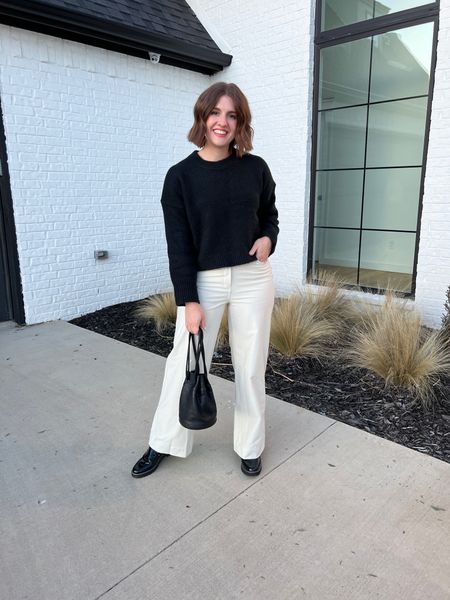 My sweater is 15% off, and these trousers are a dream! Put them together for a fun little dinner date tonight out with friends!

#LTKfindsunder100 #LTKsalealert