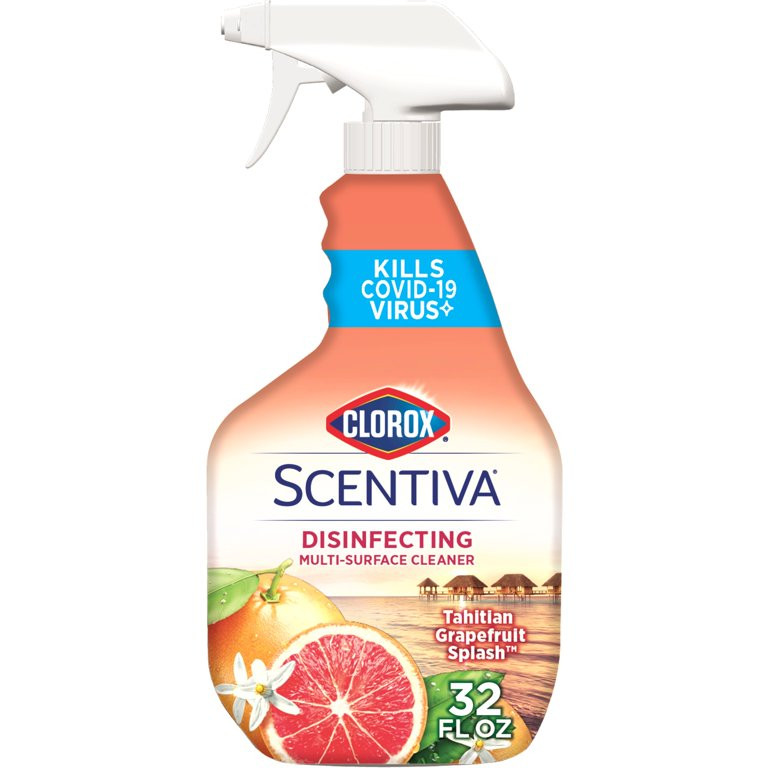 Clorox Scentiva Bleach-Free Multi Surface Cleaner Spray, Tahitian Grapefruit Splash, 32 fl oz - W... | Walmart (US)