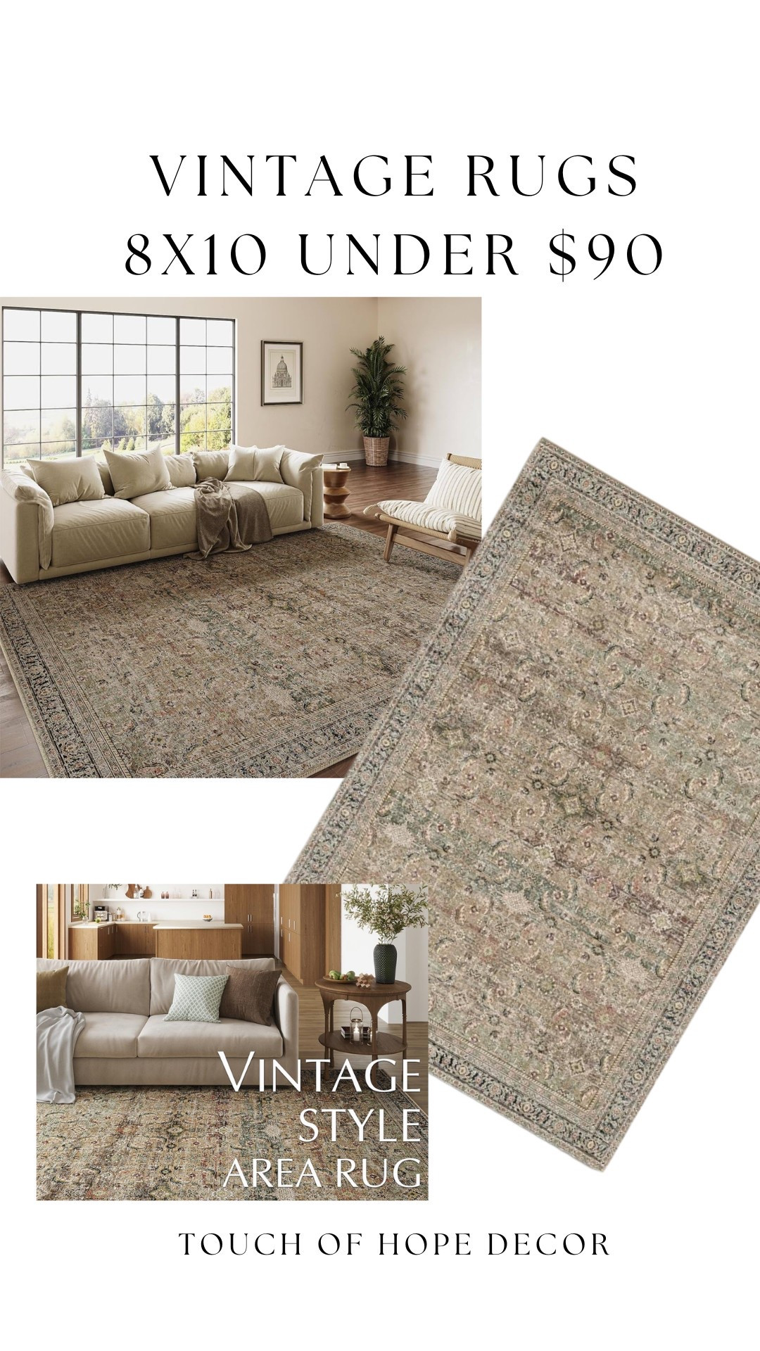 Vintage washable area rugs for an amazing price! 

Amazon, rugs, area rugs

#LTKHome #LTKFindsUnder100