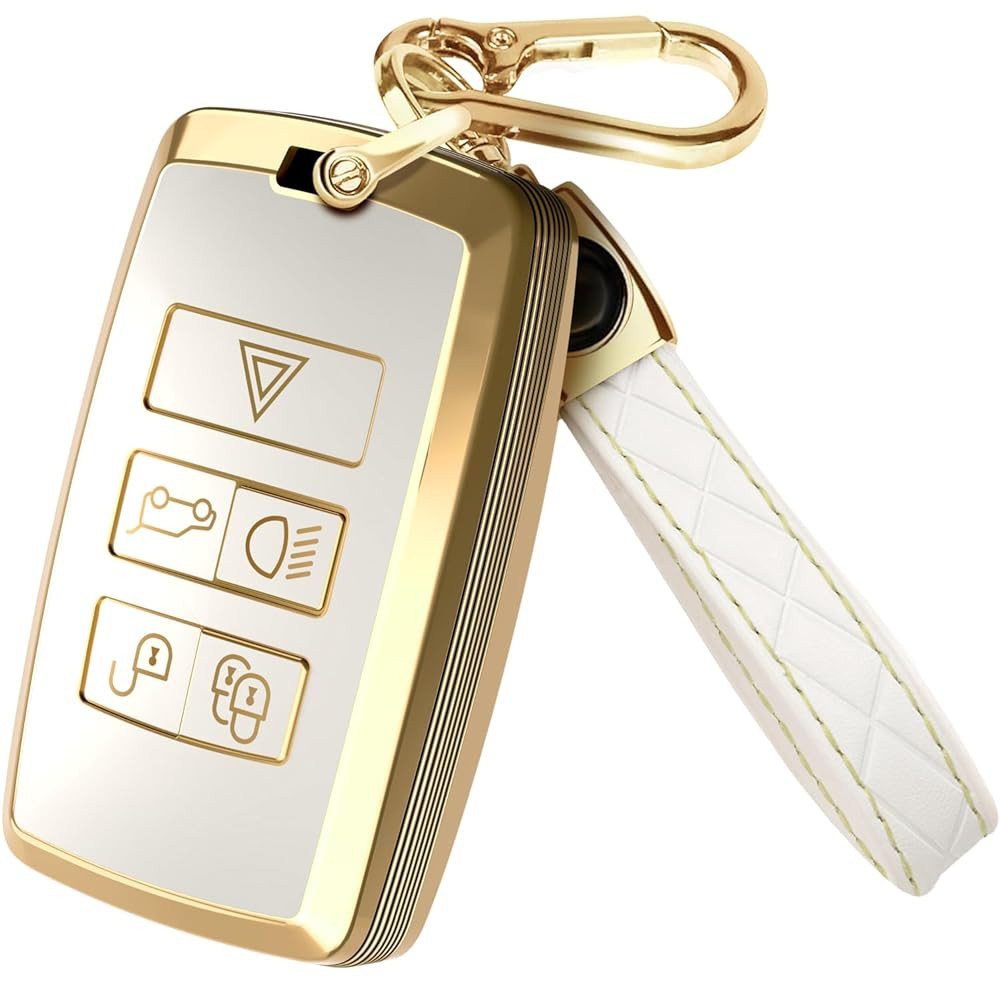 for Range Rover Key Fob Cover & Keychain, for Jaguar XE XJ XF, Land Rover Sport Velar Evoque Defe... | Amazon (US)