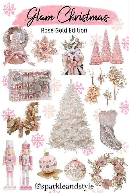 Glam Christmas: Rose Gold Edition 💖 Christmas decor, Christmas tree, Christmas ornaments, Christmas ribbon, Christmas tree skirt, christmas stocking, Christmas wreath, Christmas tree topper, Christmas stocking holder, rose gold Christmas decor, white Christmas tree, rose gold and pink Christmas ornaments, blush pink and gold Christmas ribbon, pink furry Christmas tree skirt, pink and gold christmas stocking, white Christmas wreath, rose Gold star Christmas tree topper, pink and gold Christmas stocking holder, blush and gold Christmas decor, home interior, home decor, home accessories, home decoration, glam Christmas decor, girly girl Christmas, Luxe Christmas, elegant Christmas, classy Christmas, Christmas tree decorations, Christmas decorations

#LTKhome #LTKHoliday #LTKSeasonal