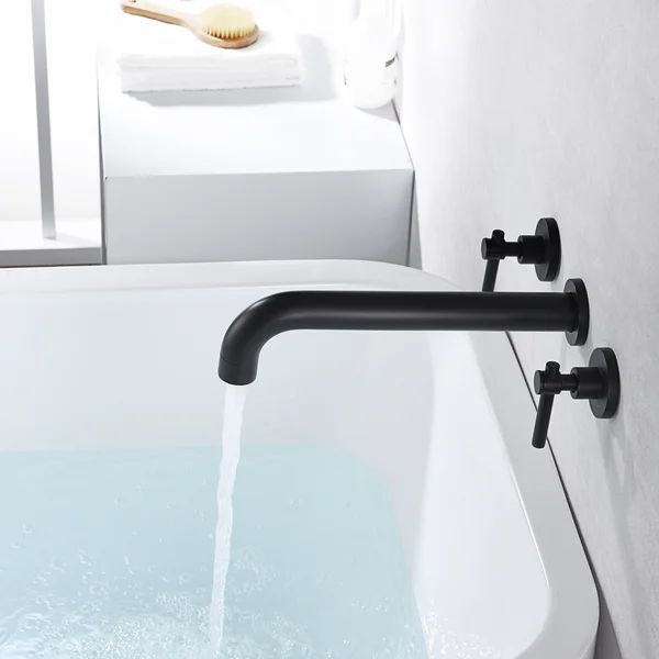 S2134XI High Flow Rate Extra Long Spout Double Handle Wall Mounted | Wayfair North America