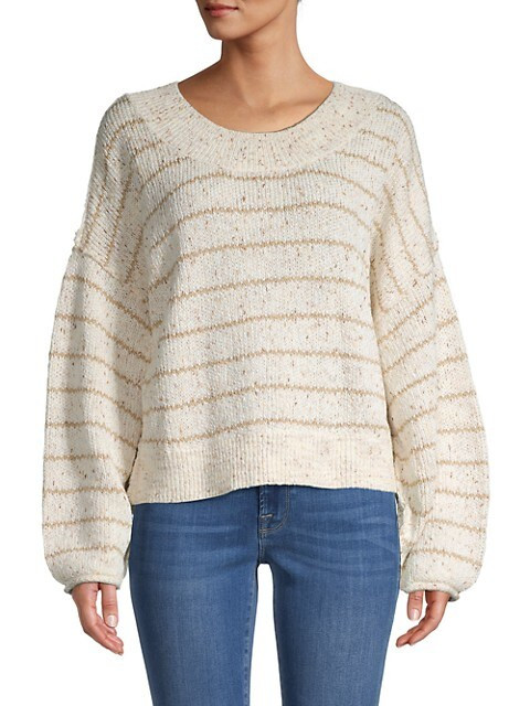 Free People Starlight Striped Sweater on SALE | Saks OFF 5TH | Saks Fifth Avenue OFF 5TH