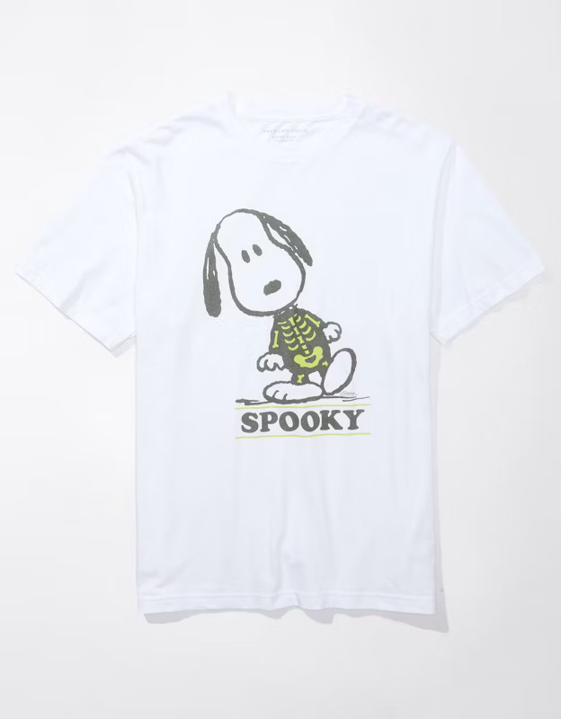 AE Super Soft Snoopy Halloween Graphic T-Shirt | American Eagle Outfitters (US & CA)