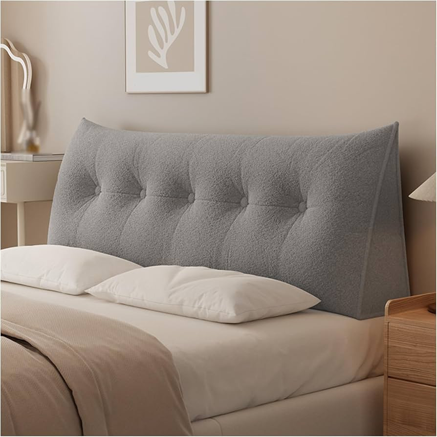 Headboard Pillow Bed Wedge Pillow for Headboard with Side Pockets Dorm Headboard Twin XL Long Bac... | Amazon (US)