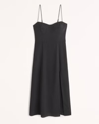High-Slit Midi Dress | Abercrombie & Fitch (US)