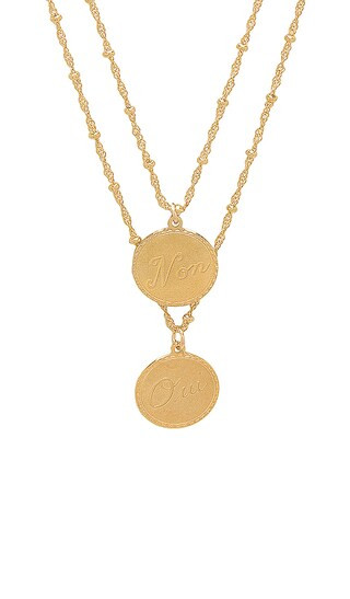 joolz by Martha Calvo Non & Oui Necklace in Gold from Revolve.com | Revolve Clothing (Global)
