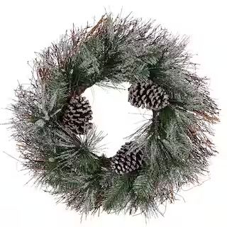 Glitter Pine Needle & Twig Wreath by Ashland® | Michaels Stores