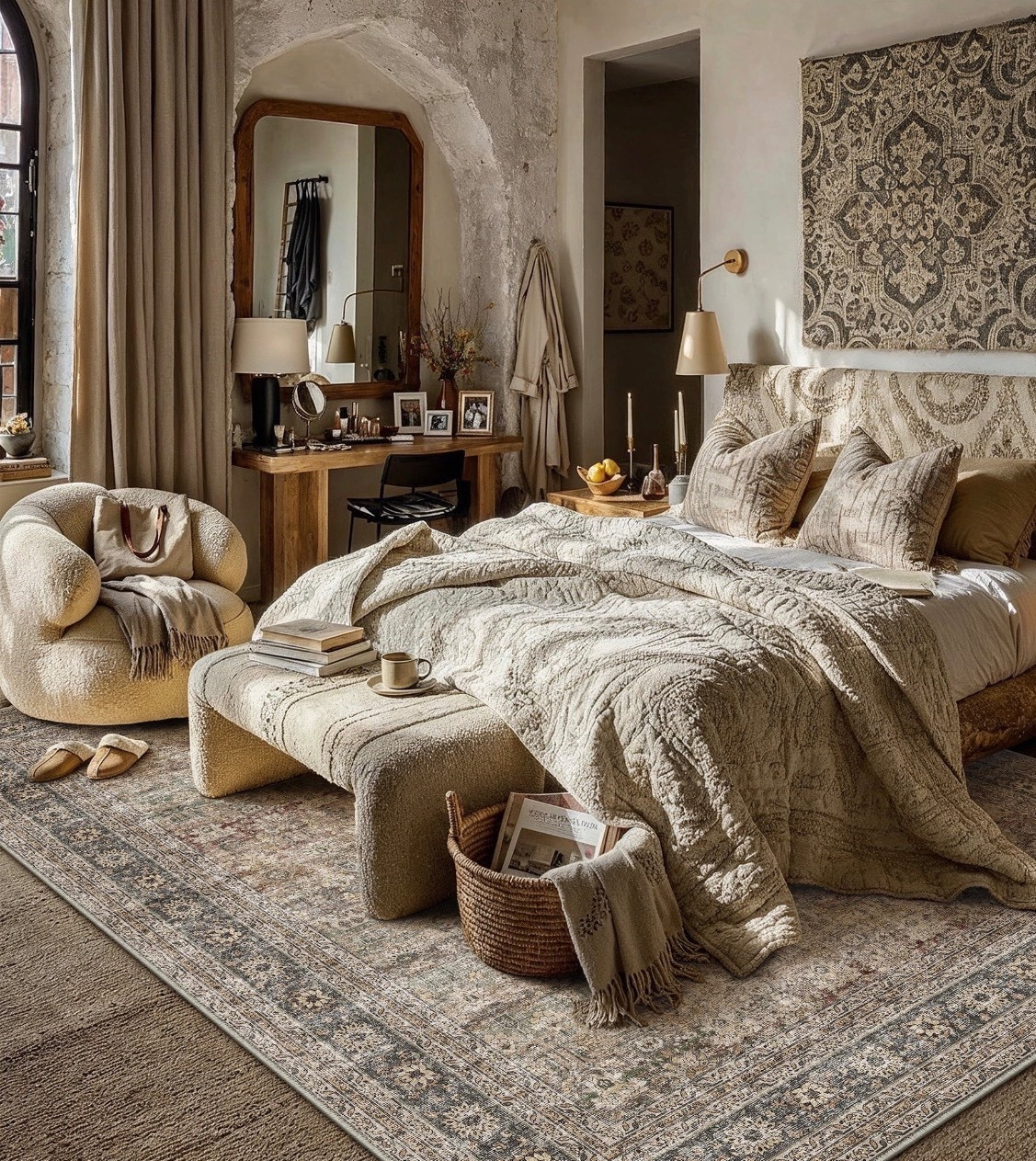 Farmhouse Brown Oriental Rug, Non Slip Traditional Distressed Rugs #Walmartfinds #LTKFinds #rugfinds 

#LTKSpringSale