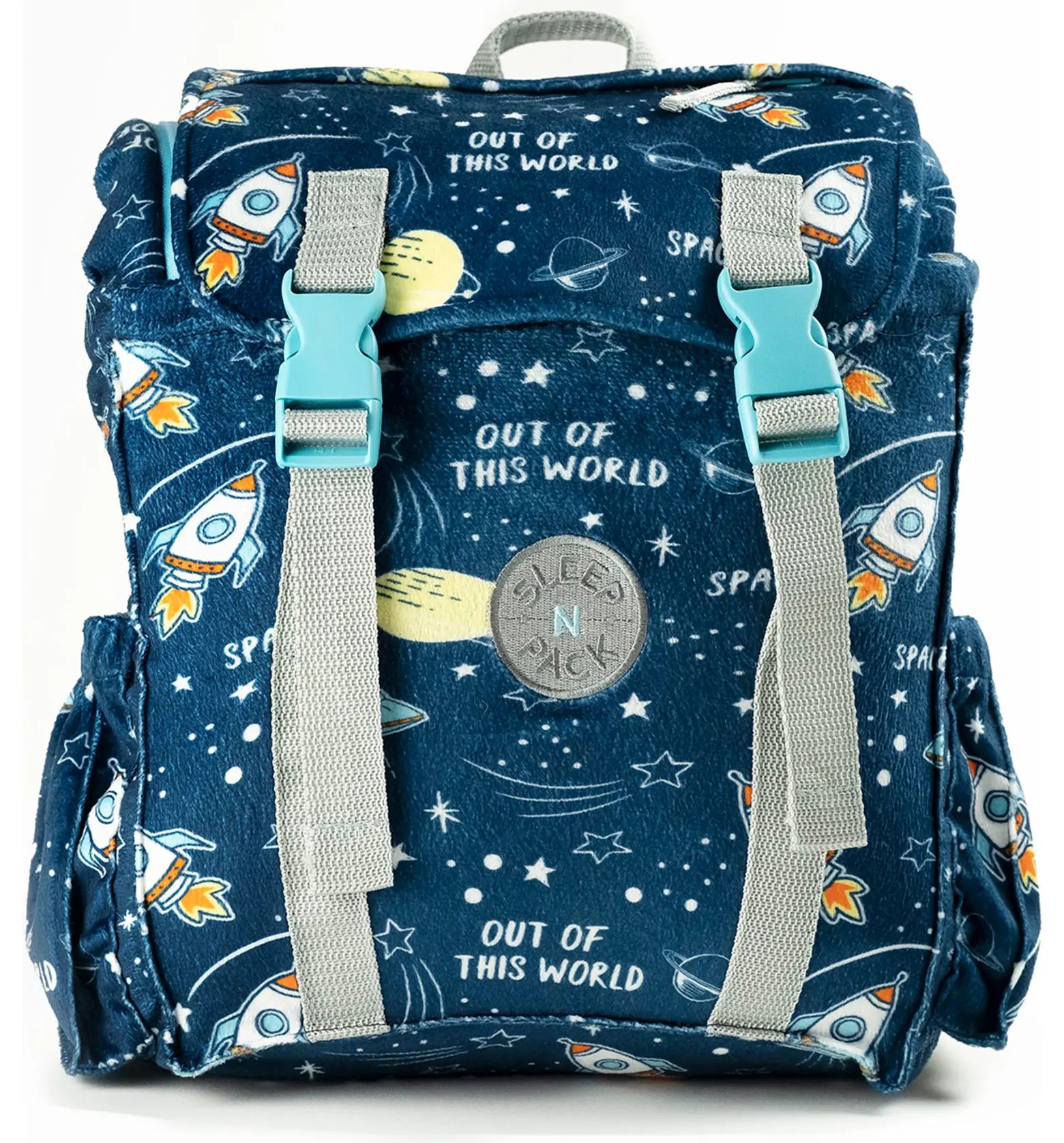 mimish Kids' Sleep-n-Pack Space Print Sleeping Bag Backpack | Nordstrom | Nordstrom