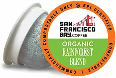 SF Bay Coffee OneCUP Organic Rainforest Blend 36 Ct Medium Roast Compostable Coffee Pods, K Cup C... | Amazon (US)