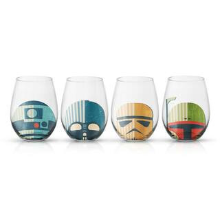 Star Wars Helmet Hues 19 oz. Stemless Drinking Glasses (Set of 4) | The Home Depot