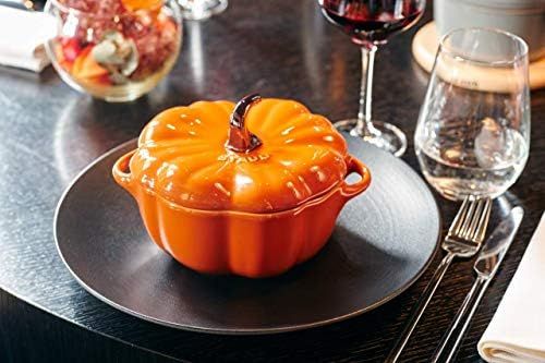 STAUB Ceramics Pumpkin Cocotte, 24-oz, Burnt Orange | Amazon (US)