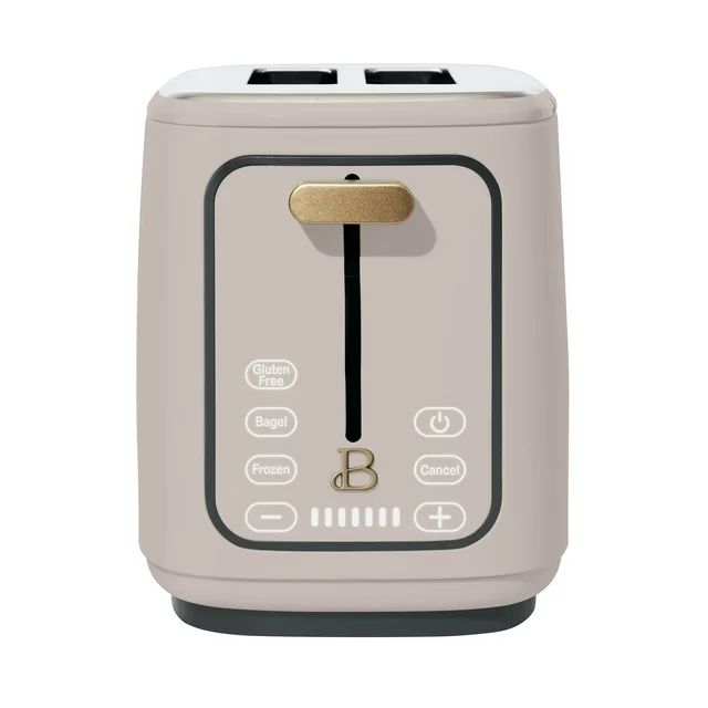 Beautiful 2 Slice Toaster with Touch-Activated Display, Porcini Taupe by Drew Barrymore - Walmart... | Walmart (US)