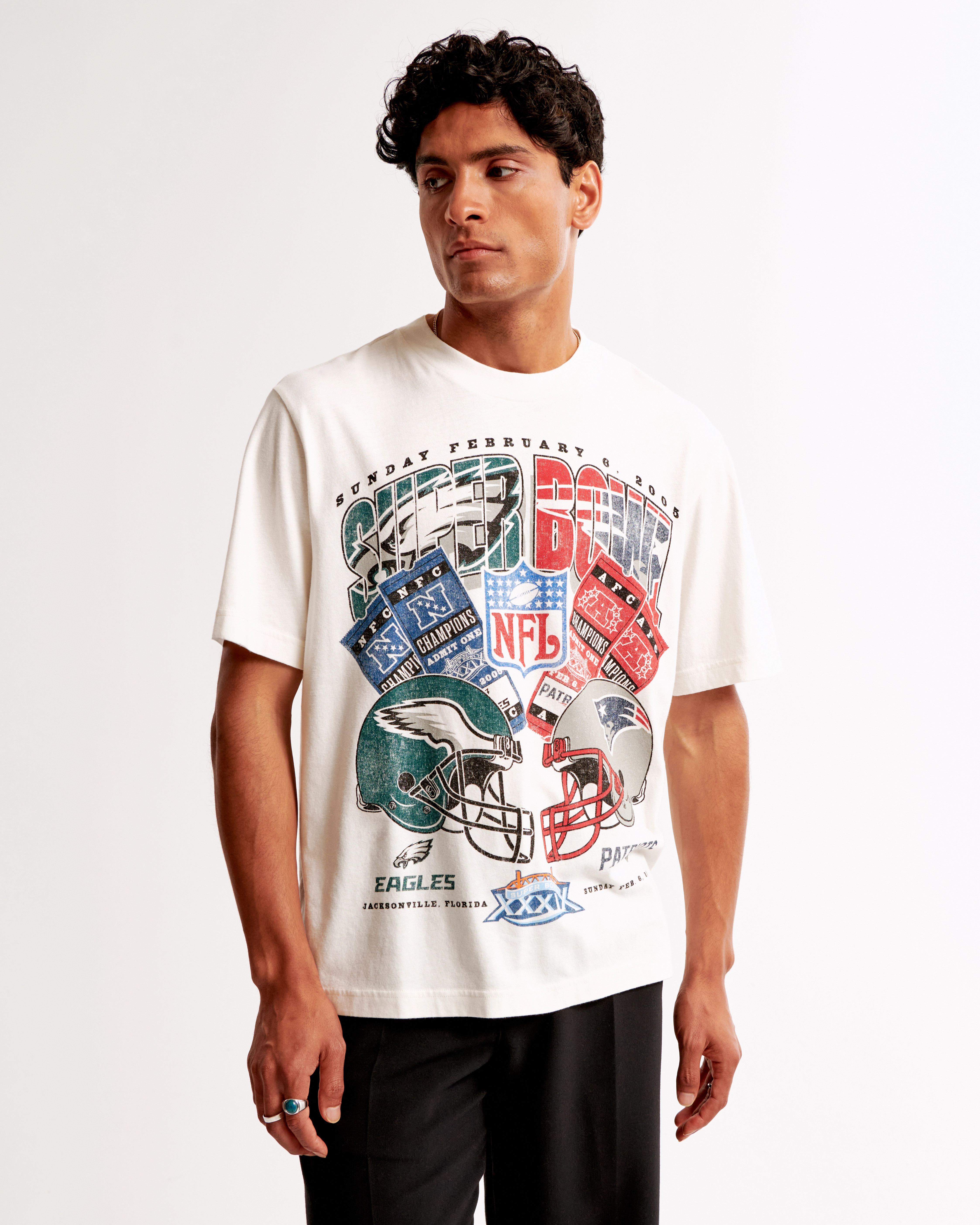 Super Bowl Vintage-Inspired Graphic Tee | Abercrombie & Fitch (US)