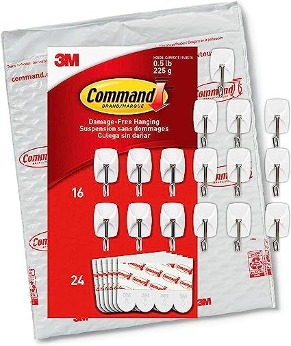 Amazon.com: Command Small Wire Toggle Hooks, Damage Free Hanging Wall Hooks with Adhesive Strips,... | Amazon (US)