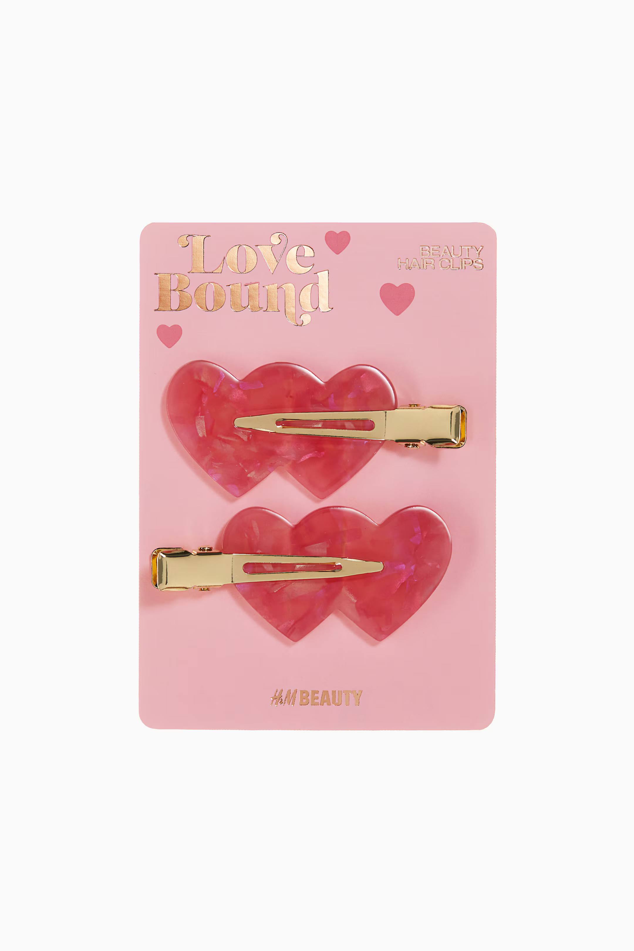 2-pack Heart-Detail Hair Clips | H&M (US + CA)