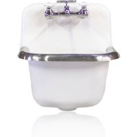 New Kohler Bannon Wall Mount Cast Iron High Back Utility Sink Antique Inspired Porcelain Farm Bath F | Etsy (US)