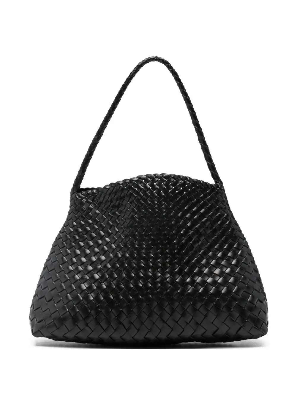 DRAGON DIFFUSION Santa Maria braided leather shoulder bag - Black | Farfetch Global