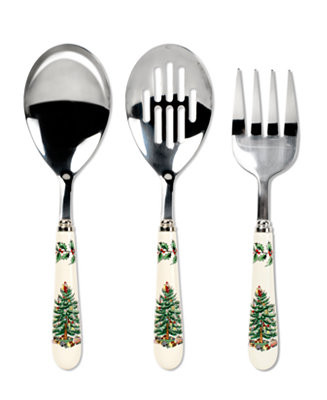Christmas Tree 3 Piece Serving Set | Macy's