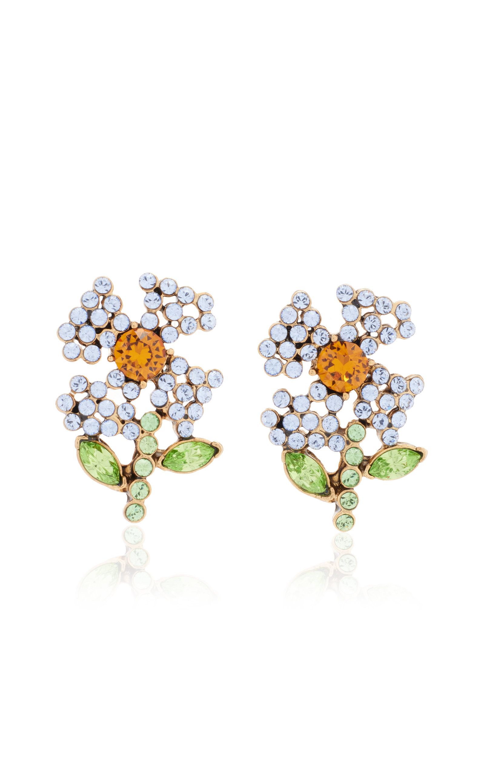 Crystal Flower Earrings | Moda Operandi (Global)