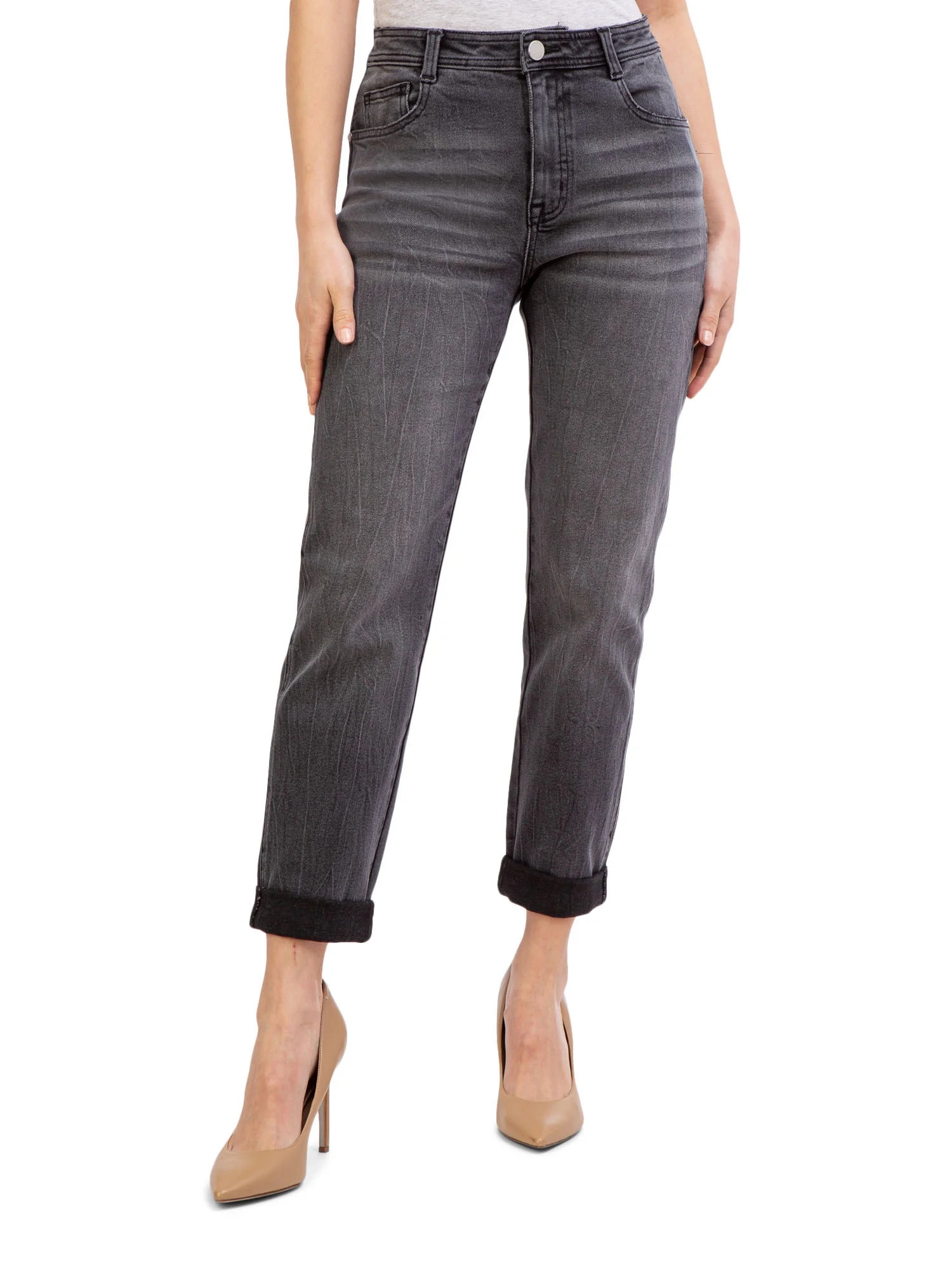 Jordache Women's High Rise Curvy Mom Jean | Walmart (US)