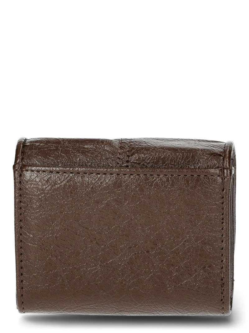 No Boundaries Women's  Flap Wallet, Chocolate | Walmart (US)