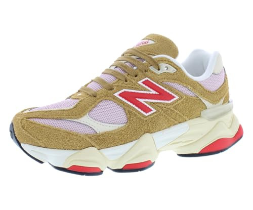 New Balance 9060 GS Girls Shoes Size 4, Color: Beige/Pink/Beige | Amazon (US)