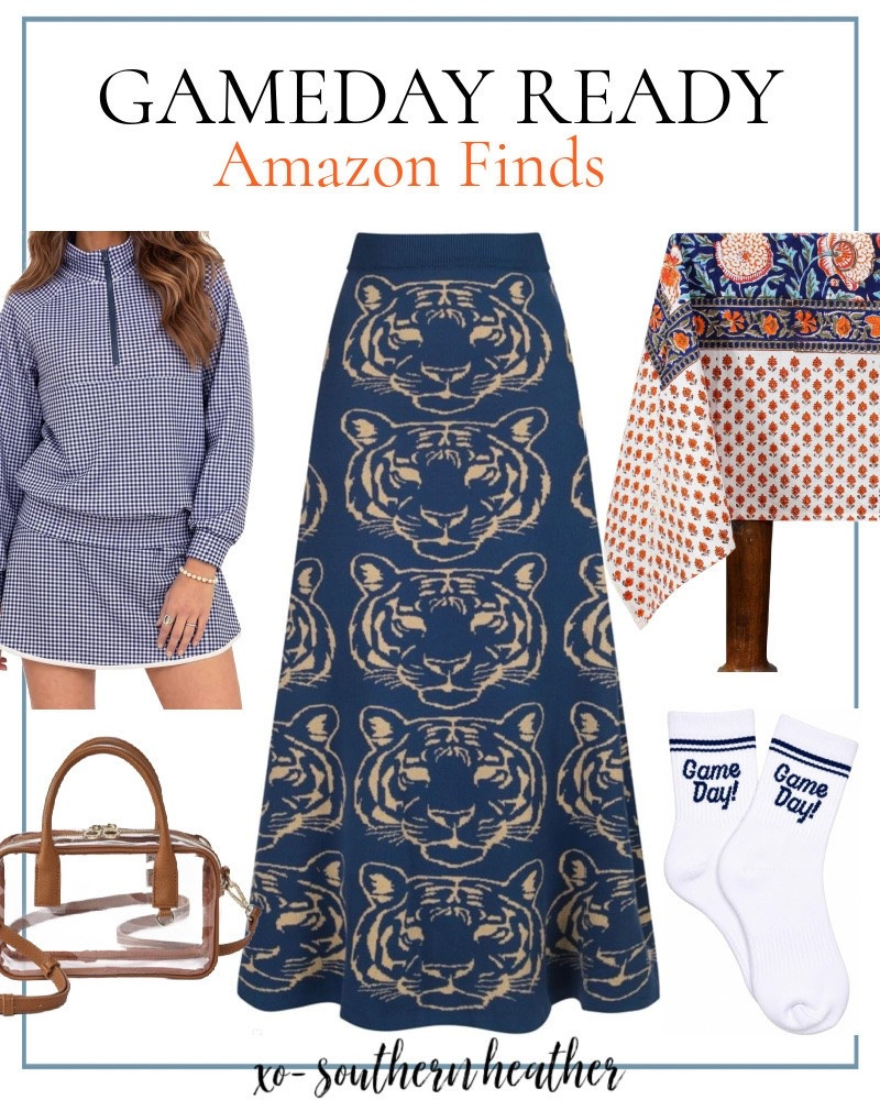 This Tiger Amazon skirt would be so cute for an Auburn game or parents weekend festivities! #gameday #auburn #