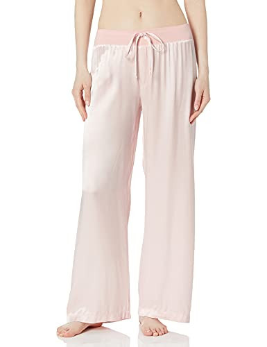 PJ Harlow Women's Jolie Satin Pant, Blush, Small | Amazon (US)